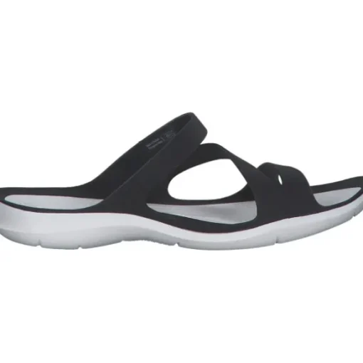 Crocs Swiftwater Sandal 203998, Badeschuhe, Damen, black/white