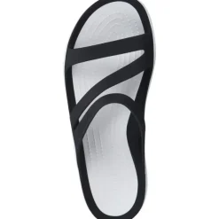 Crocs Swiftwater Sandal 203998, Badeschuhe, Damen, black/white