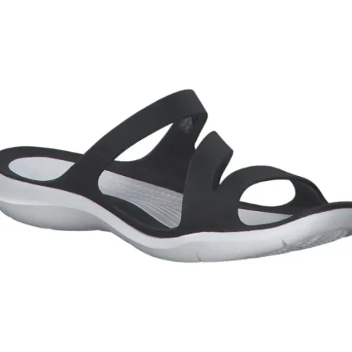 Crocs Swiftwater Sandal 203998, Badeschuhe, Damen, black/white