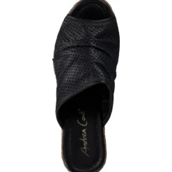 Esgano 1989605, Keilpumps, Damen, Schwarz