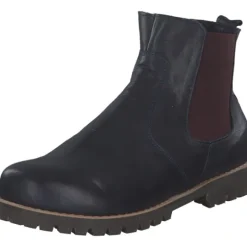 Esgano 03428460/642, Stiefeletten, Damen, d.blau/burgund