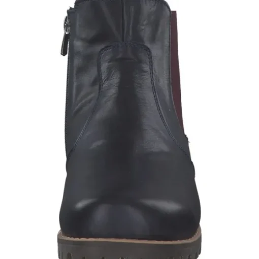 Esgano 03428460/642, Stiefeletten, Damen, d.blau/burgund