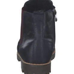 Esgano 03428460/642, Stiefeletten, Damen, d.blau/burgund