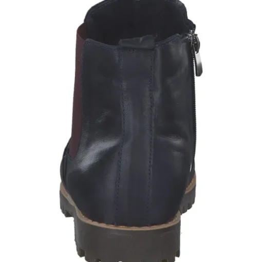 Esgano 03428460/642, Stiefeletten, Damen, d.blau/burgund