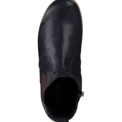 Esgano 03428460/642, Stiefeletten, Damen, d.blau/burgund