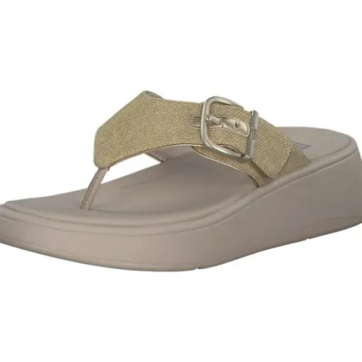 Fit Flop F-Mode Buckle Shimmer HG7, Zehentrenner, Damen, plationo