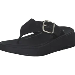 Fit Flop F-Mode Buckle Shimmer HG7, Zehentrenner, Damen, BLACK