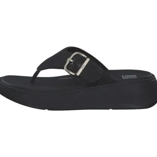 Fit Flop F-Mode Buckle Shimmer HG7, Zehentrenner, Damen, BLACK