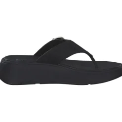 Fit Flop F-Mode Buckle Shimmer HG7, Zehentrenner, Damen, BLACK