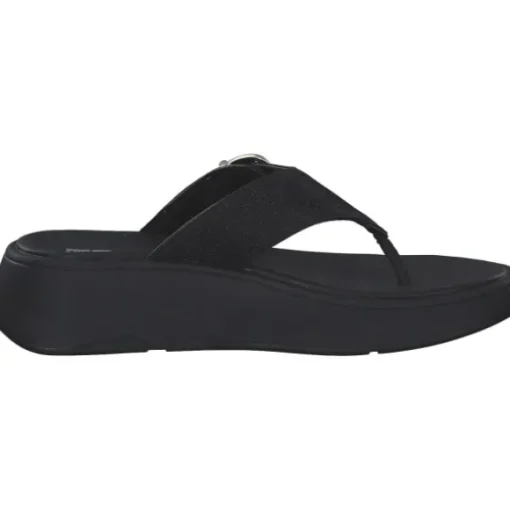 Fit Flop F-Mode Buckle Shimmer HG7, Zehentrenner, Damen, BLACK