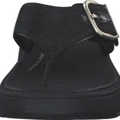 Fit Flop F-Mode Buckle Shimmer HG7, Zehentrenner, Damen, BLACK
