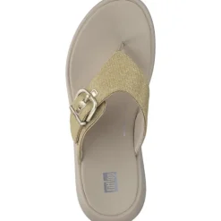Fit Flop F-Mode Buckle Shimmer HG7, Zehentrenner, Damen, plationo