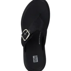 Fit Flop F-Mode Buckle Shimmer HG7, Zehentrenner, Damen, BLACK