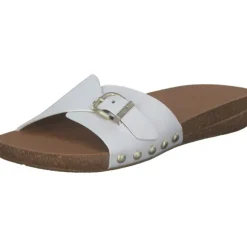 Fit Flop Iqushion Adkustable Buckle HF1, Plateau-Pantoletten, Damen, urban white