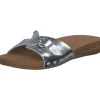 Fit Flop Iqushion Adkustable Buckle HT2, Plateau-Pantoletten, Damen, SILVER