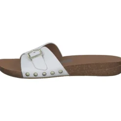Fit Flop Iqushion Adkustable Buckle HF1, Plateau-Pantoletten, Damen, urban white