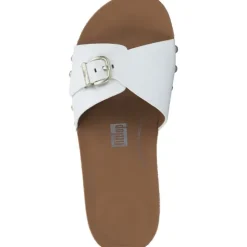 Fit Flop Iqushion Adkustable Buckle HF1, Plateau-Pantoletten, Damen, urban white