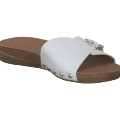 Fit Flop Iqushion Adkustable Buckle HF1, Plateau-Pantoletten, Damen, urban white