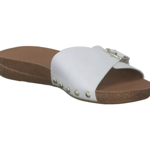Fit Flop Iqushion Adkustable Buckle HF1, Plateau-Pantoletten, Damen, urban white