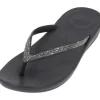 Fit Flop Iqushion Sparkle R08, Badeschuhe, Damen, Schwarz
