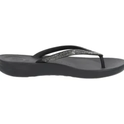 Fit Flop Iqushion Sparkle R08, Badeschuhe, Damen, Schwarz