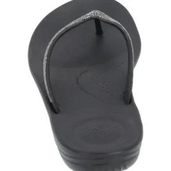 Fit Flop Iqushion Sparkle R08, Badeschuhe, Damen, Schwarz