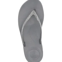 Fit Flop Iqushion Sparkle R08, Badeschuhe, Damen, Schwarz