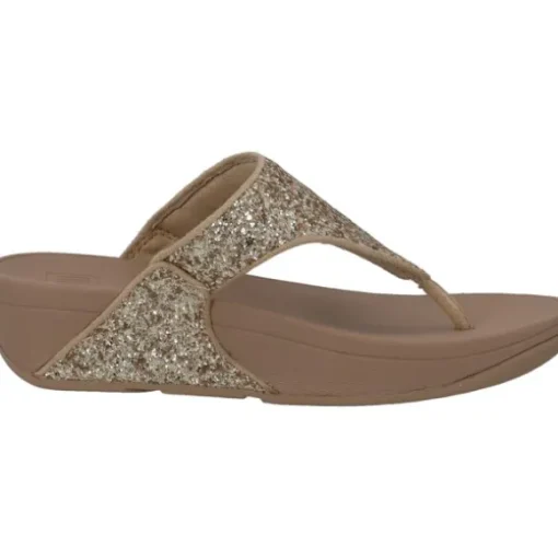 Fit Flop Lulu Glitter X03, Badeschuhe, Damen, latte beige