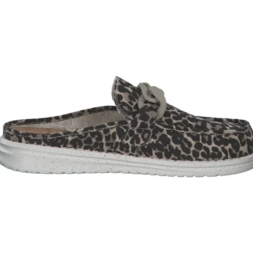 Fusion Ella, Plateau-Pantoletten, Damen, chain leo beige