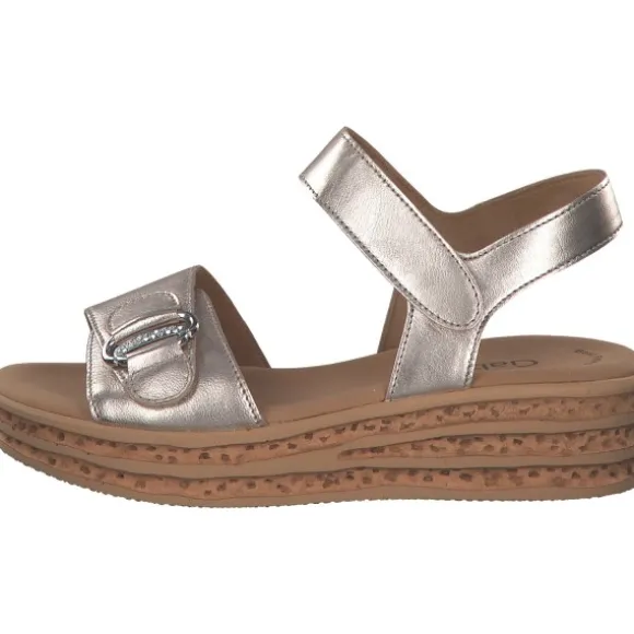 Gabor 44.554, Keilsandaletten, Damen, puder