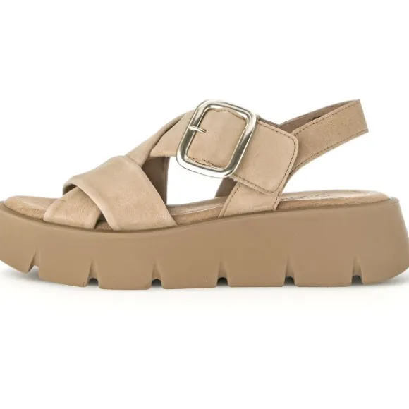 Gabor 24.752, Keilsandaletten, Damen, caramel (uni)