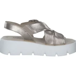 Gabor 64.752, Keilsandaletten, Damen, puder (weiss)