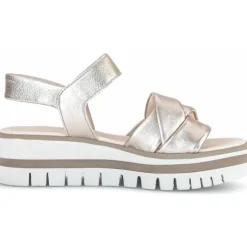 Gabor 44.622, Keilsandaletten, Damen, puder