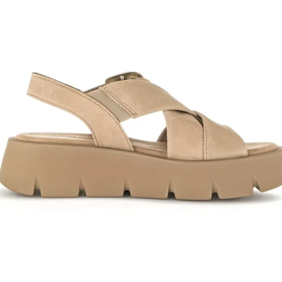 Gabor 24.752, Keilsandaletten, Damen, caramel (uni)