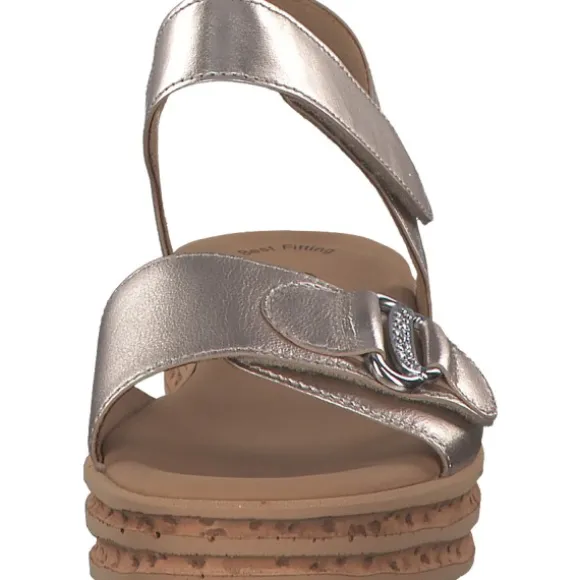 Gabor 44.554, Keilsandaletten, Damen, puder