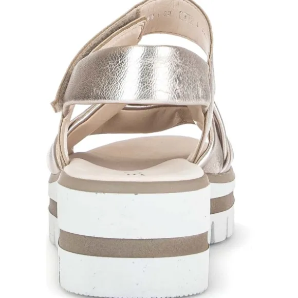 Gabor 44.622, Keilsandaletten, Damen, puder