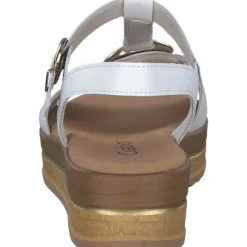 Gabor 44.562, Keilsandaletten, Damen, weiss (gold)