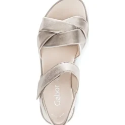 Gabor 44.622, Keilsandaletten, Damen, puder