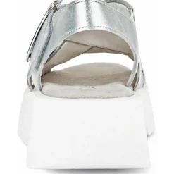 Gabor 44.752, Keilsandaletten, Damen, silber (weiss)