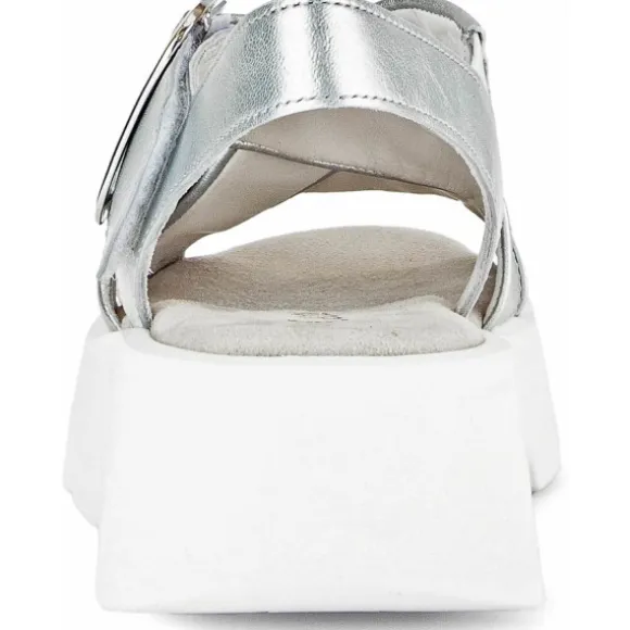 Gabor 44.752, Keilsandaletten, Damen, silber (weiss)