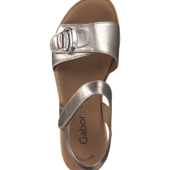 Gabor 44.554, Keilsandaletten, Damen, puder