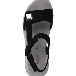 Gabor 64.582, Keilsandaletten, Damen, schwarz