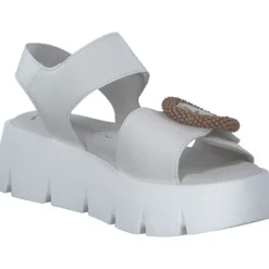 Gabor 64.754, Keilsandaletten, Damen, latte(buckle:natur