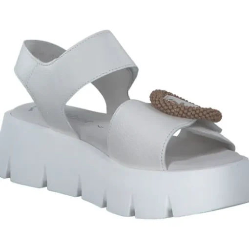 Gabor 64.754, Keilsandaletten, Damen, latte(buckle:natur