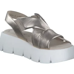 Gabor 64.752, Keilsandaletten, Damen, puder (weiss)