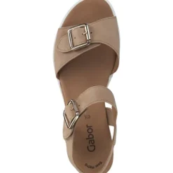 Gabor 24.770, Keilsandaletten, Damen, caramel