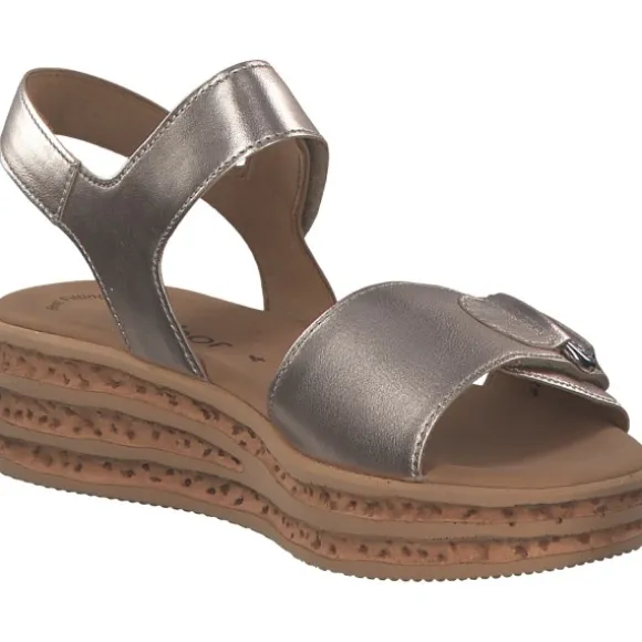 Gabor 44.554, Keilsandaletten, Damen, puder