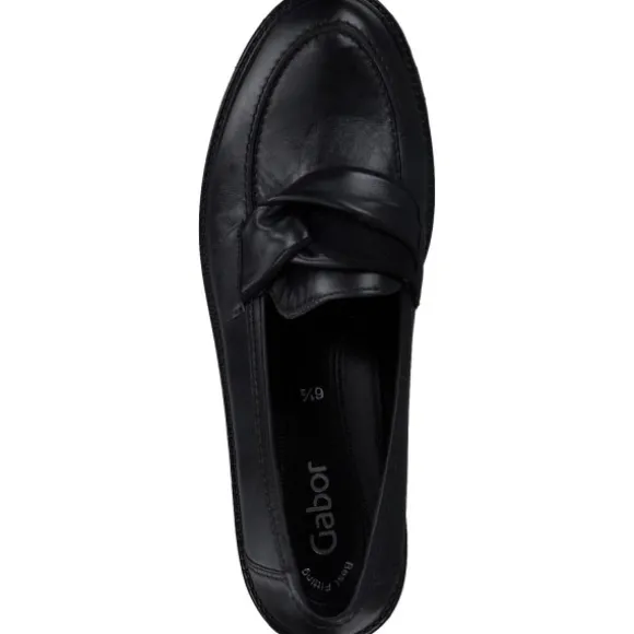 Gabor 25.242, Mokassins, Damen, SCHWARZ (SCHWARZ)