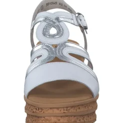 Gabor 44.655, Plateau-Sandaletten, Damen, Weiß