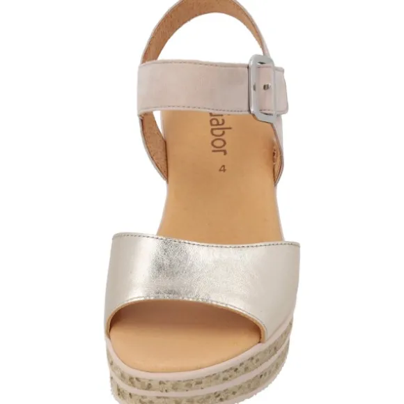 Gabor 44.651, Plateau-Sandaletten, Damen, puder/rouge